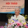Nhà văn Tùng Điển, Phó chủ tịch Liên hiệp các Hội VHNT Việt Nam tại Hội thảo